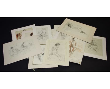 Thomas Alexander Anderson (active 1929-1973), a folio of nude sketches, some signed and dated 