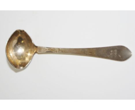 A Georg Jensen Sterling Silver Antik pattern ladle,. GI and 925 marks