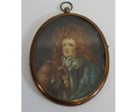 An 18th century portrait miniature of a Dandy  