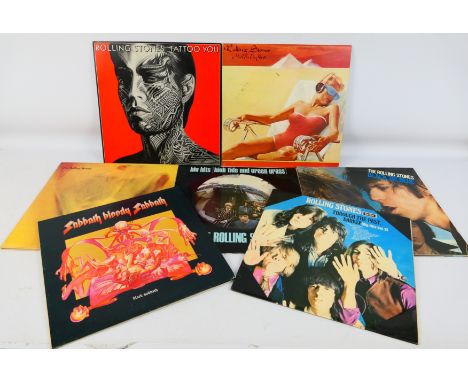 Rolling Stones, Black Sabbath - A collection of 12" vinyl records to include Sabbath Bloody Sabbath WWA ACB00166, Goats Head 