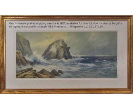REUBENS SOUTHEY. Seascape. Water & body colour. Signed. 45 x 75cm.