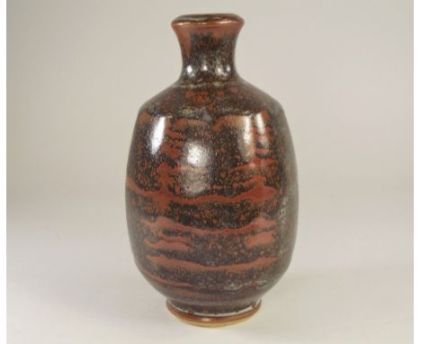 JOHN LEACH. A Mulcheney Pottery bottle vase by John Leach. Impressed personal mark. Height 20cm. Note: Also impressed with nu