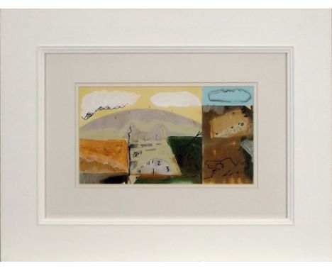 ALAN RALPH. 'Zennor Light.' Mixed media. Titled, signed & dated July 2004 to the reverse. 16 x 29cm.