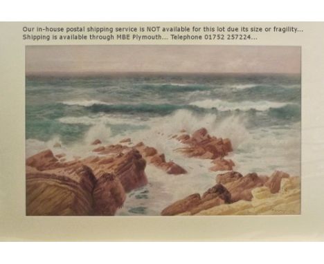 W.E. CROXFORD. Seascape. Watercolour. Signed. 45 x 75cm. (Unframed).