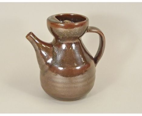 AYLESFORD POTTERY.An Aylesford Pottery coffee pot, possibly of a form originated by Geoffrey Whiting. Impressed Pottery mark.