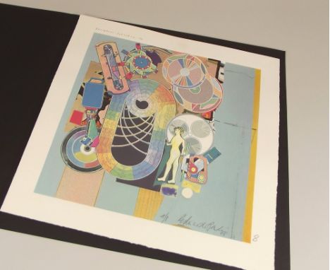 EDUARDO PAOLOZZI. A limited edition silkscreen print, signed in pencil & numbered A/P, 8. Inscribed 'Designer's Saturday '86'