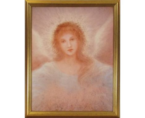 JACK SHALATAIN. 'The Angel's Embrace.' A giclée print on canvas. 50 x 40cm.
