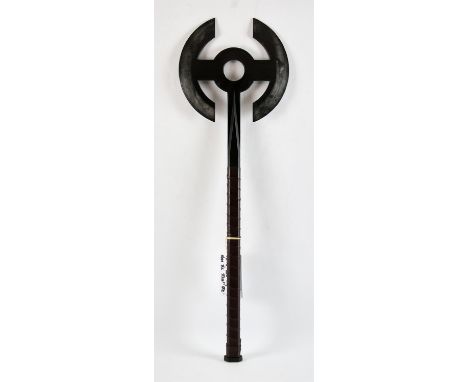 The Old Guard (2020) Original prop combat axe, screen used by Charlize Theron. This rubber axe was used for Therons scenes as