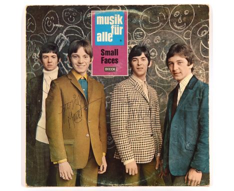 The Small Faces From The Beginning signed German Decca vinyl LP record. All four band members have signed to sleeve front in 