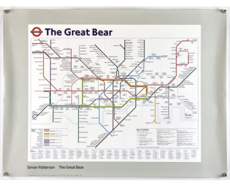 The Underground - Simon Patterson The Great Bear Lithograph from Tate Publishing, Millbank, London. 80x60cm. Provenance: From