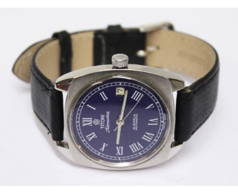 A vintage stainless steel Titoni Airmaster Automatic wristwatch