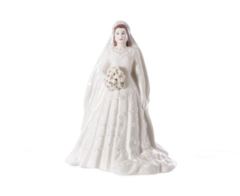 ROYAL WORCESTER FIGUREHer Majesty Queen Elizabeth II22 cm. high; 17 cm. wide; 15 cm. deep