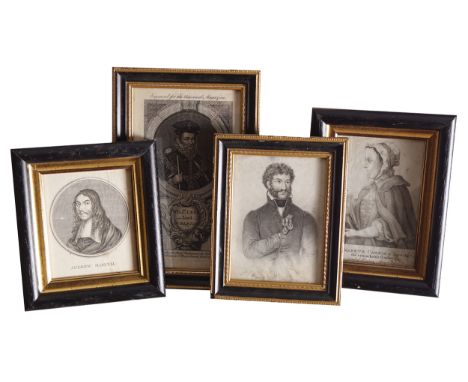 GROUP OF FOUR EIGHTEENTH-CENTURY PORTRAIT MINIATURESdepicting illustrious figures20 x 12 cm. and smaller (4)