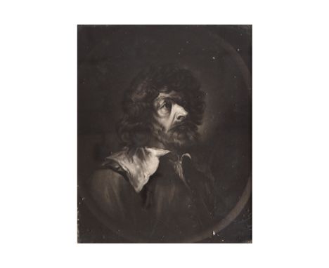 ENGRAVING SEVENTEENTH-CENTURYOval portrait of a bearded manEnclosed in an ebony and gilt period frame29 x 23 cm.