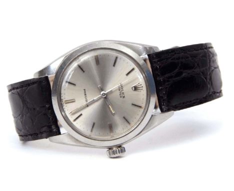 Second half of 20th century stainless steel centre seconds wrist watch, Rolex "Oyster" precision, ref 6426, no 1673 (?) 574, 