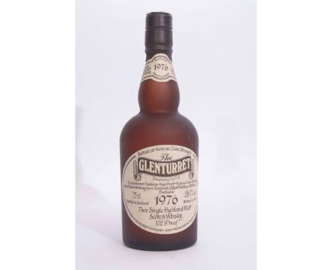 Glenturret Pure Single Highland Malt Scotch whisky, 102.8% proof, distilled in 1976, bottled in 1986, 75cl, 58.7% vol