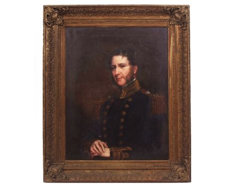 English School (19th century) Head and shoulders portrait of 4th Marquess John Townsend oil on canvas 90 x 70cms 