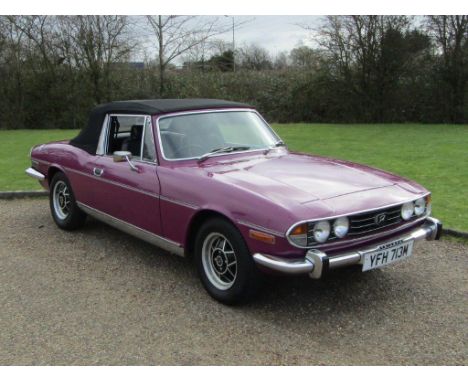 1974 Triumph Stag 3.0Make: TriumphModel: Stag 3.0 Year: 1974Mileage: 2,235VIN: LD31925BWRegistration: YFH713MConfiguration: R