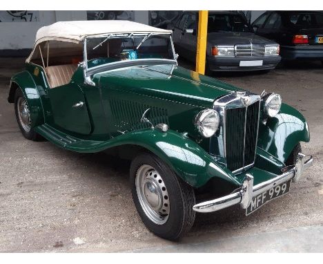 1953 MG TD LHDMake: MGModel: TDYear: 1953Mileage: Contact AuctioneerVIN: TD25419Registration: MFF999Configuration: Left hand 