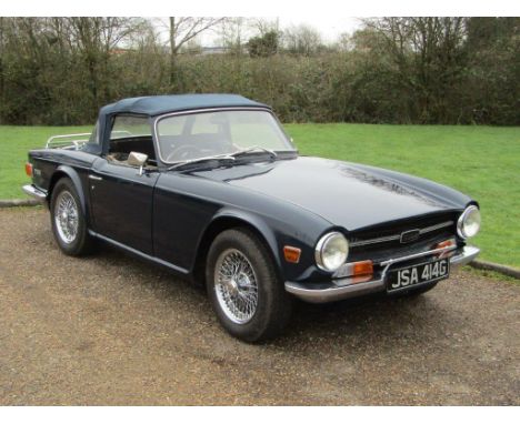 1969 Triumph TR6Make: TriumphModel: TR6Year: 1969Mileage: Contact AuctioneerVIN: CP25262Registration: JSA414GConfiguration: R