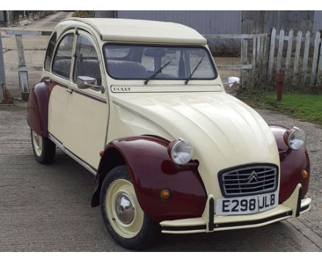1988 Citroen 2CV 6 DollyMake: CitroenModel: 2CV 6 DollyYear: 1988Mileage: 82,471VIN: VF7AZKA00KA292322Registration: E298JLBCo