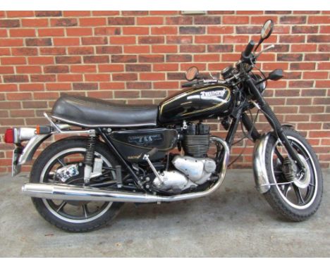 1982 Triumph TSS BonnevilleMake: TriumphModel: TSS BonnevilleYear: 1982Mileage: 12,928VIN: DEA33141Registration: LJM365XConfi