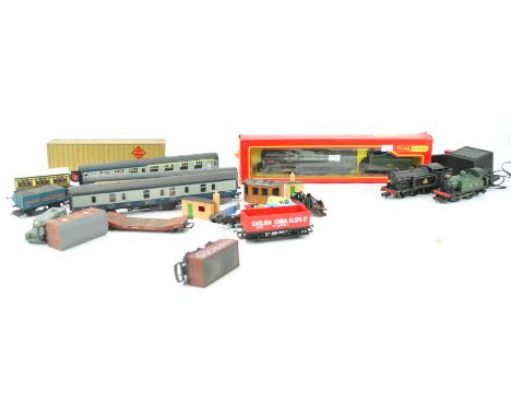 A Hornby British Railways 00 gauge steam engine and tender, boxed, together with two other steam engines, rolling stock and t