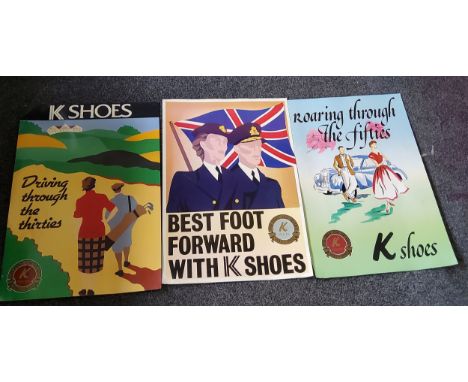 Advertising Posters&nbsp; - K Shoes THe First 150 Years, 1842 - 1992, Best Foot Forward with K Shoes,&nbsp; 84cm x 60cm;&nbsp