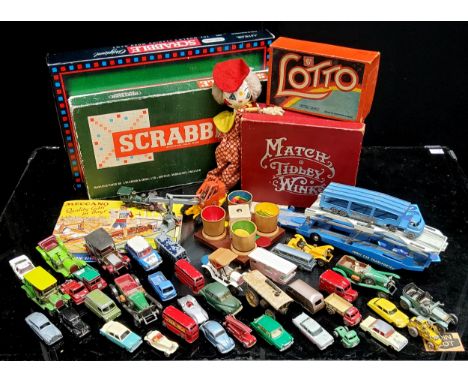 Various Matchbox regular wheels including Citreon DS, Car Transport, Pickfords Removal van, Bluebird Dauphine, Trailer Carava