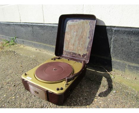 An Assman Dimaphon Universa record player and footswitch