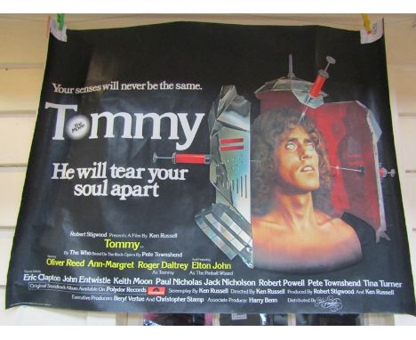 THE WHO: A UK Quad film poster for 'Tommy' (1975)
