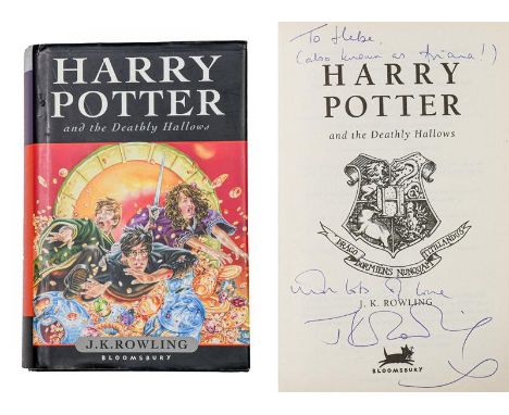 Rowling (J. K., 1965-). Harry Potter and the Deathly Hallows, London: Bloomsbury, 2007. 8vo, original pictorial boards, dust 