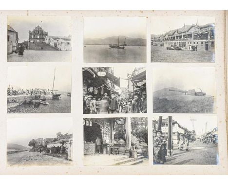 Hong Kong. Photograph album depicting a tour by Lieutenant William Gray Rawlinson (1890-1915), 2nd Battalion, Duke of Cornwal