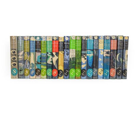 New Naturalists. Numbers 21-40, London: Collins, 1952-8. 20 volumes, 8vo, original green cloth, dust jackets, a little light 