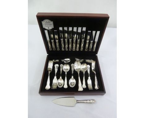 Butlers silver plated Kings pattern canteen of flatware for six place settings