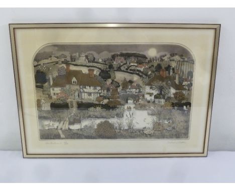Graham Clarke framed lithograph The Rushes limited edition 111/250, signed bottom right, 34 x 53cm