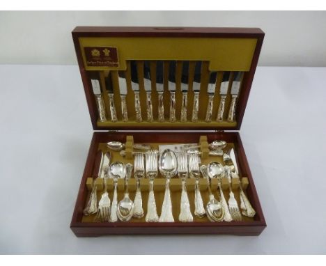 Arthur Price silver plated Kings pattern canteen of  flatware for eight place settings
