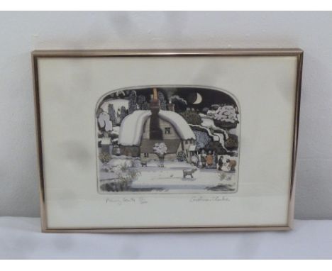 Graham Clarke framed lithograph Merry Gents limited edition 92/300, signed bottom right, 13.5 x 17cm