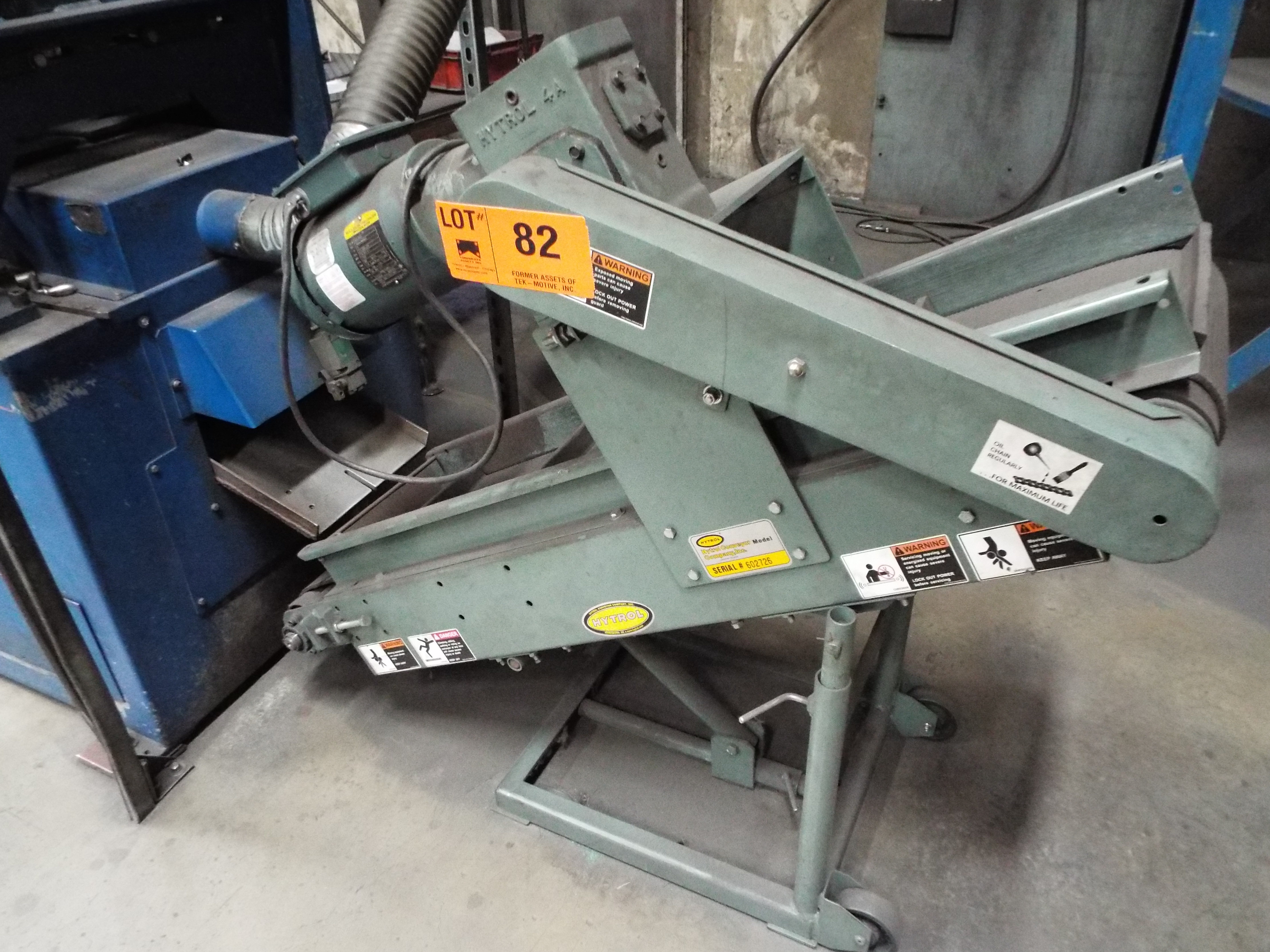 HYTROL 6" PADDLES INCLINE BELT CONVEYOR (CI)