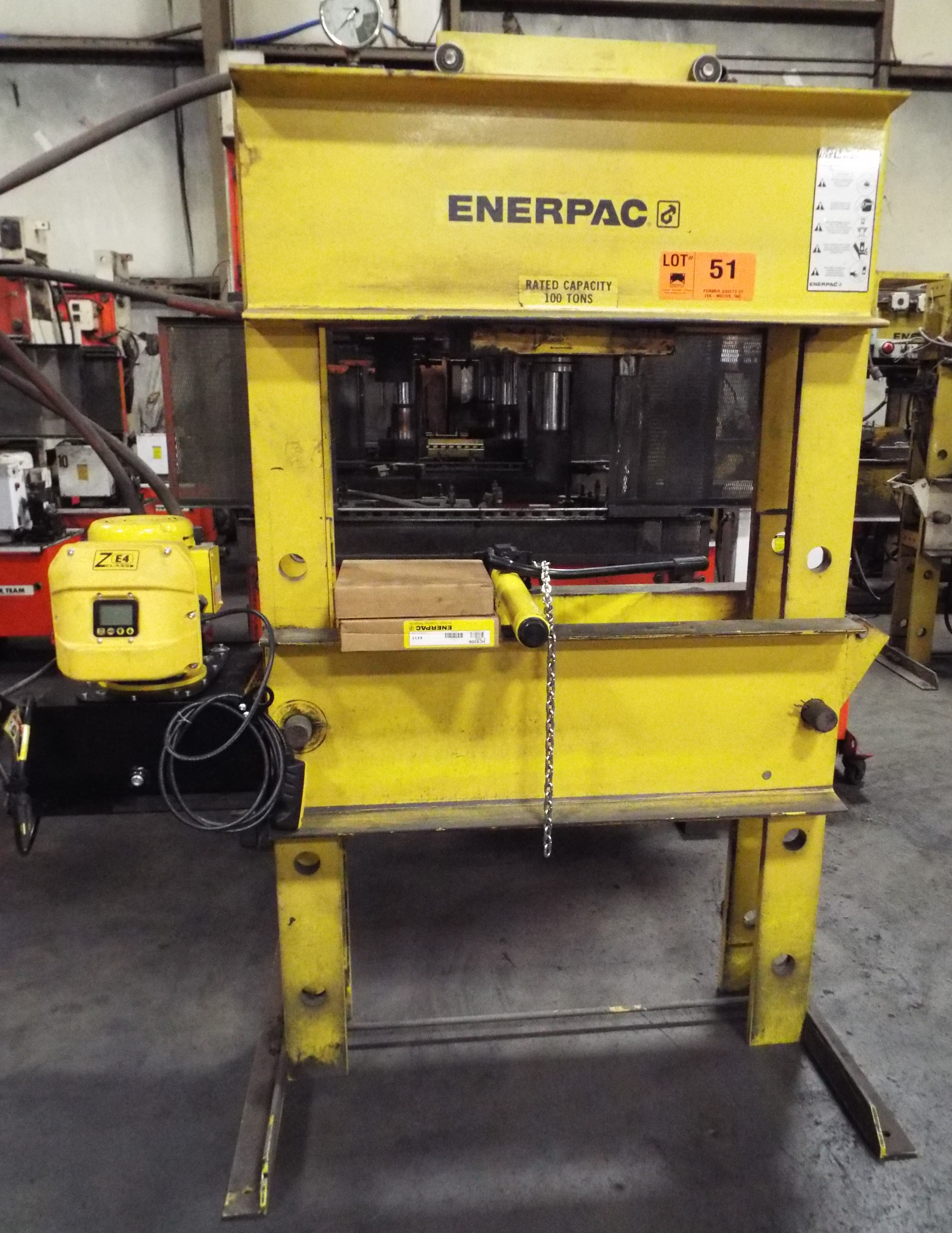 ENERPAC IPH10030 HYDRAULIC HFRAME PRESS WITH 100 TON CAPACITY, ENERPAC