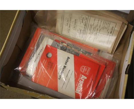 Collection of Arsenal football programmes