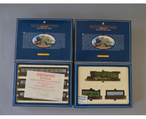 OO Gauge. Hornby. R. 098 Double tender "Flying Scotsman" (Blue/grey second tender) Ltd Edition pack, together with R.089 3 co