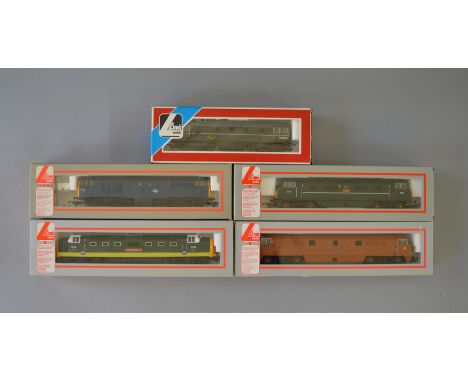 OO Gauge Lima 5 x diesel locomotives. Various liveries. Class 33 D6506, Class 42 D819 "Goliath", Class 52 D1015 "Western Cham