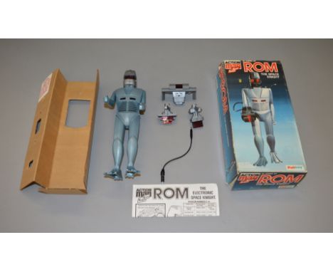 Palitoy Action Man Rom The Space Knight, includes figure, Neutraliser, Energy Analyser, Translater, Energised Rocket Pack and