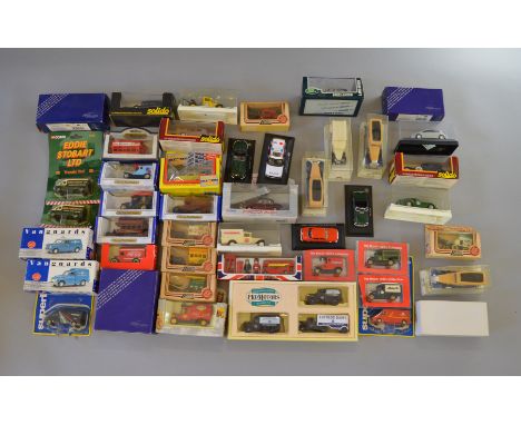 Quantity of assorted diecast models, includes: Solido; Vanguards; Corgi; Lledo; etc. Most boxed, conditions vary. (approx. 36
