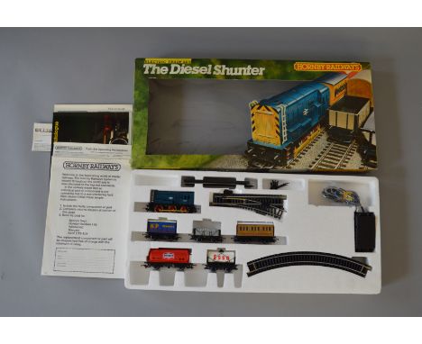 OO Gauge. Hornby. R.681 The Diesel Shunter train set. VG appears unused.
