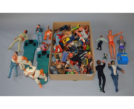 Good selection of vintage action figures, includes: Mego Doctor Who; Mego Star Trek figures; Mego Batman Robin; Aurora Kar-a-