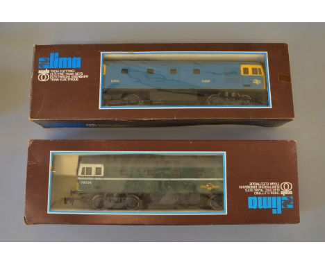 O Gauge Lima. 2 x class 33 diesel locomotives. Both G but dusty. (one missing a buffer head).