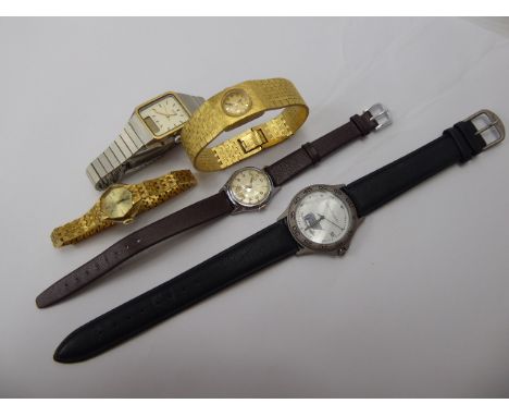 Five Watches, including a WMC Stainless Steel, being water resistant to 3 ATM  (nr 8815) together with four lady's watches (B