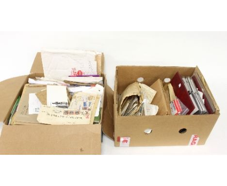 A large quantity of stamps, in albums, stock books and loose, a ring binder containing a large number of first day covers and